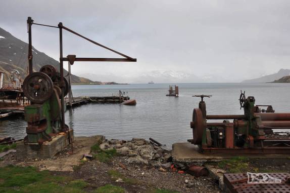 Ruínas da antiga estação baleeira de Grytviken, na Geórgia do Sul